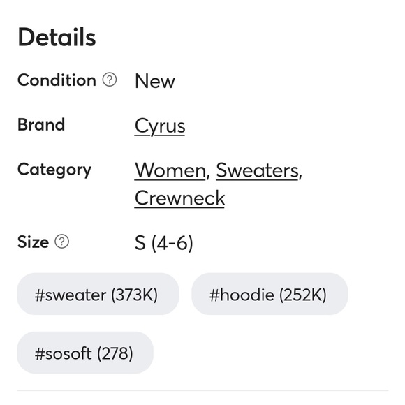 Cyrus ladies hoodie with pockets. Light pink and made very well. Comfy soft! - Picture 5 of 5